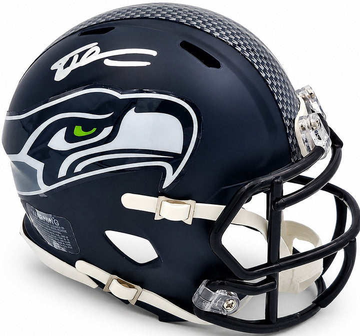 Tory Horton Signed Seattle Seahawks Blue Speed Mini Helmet MCS Holo