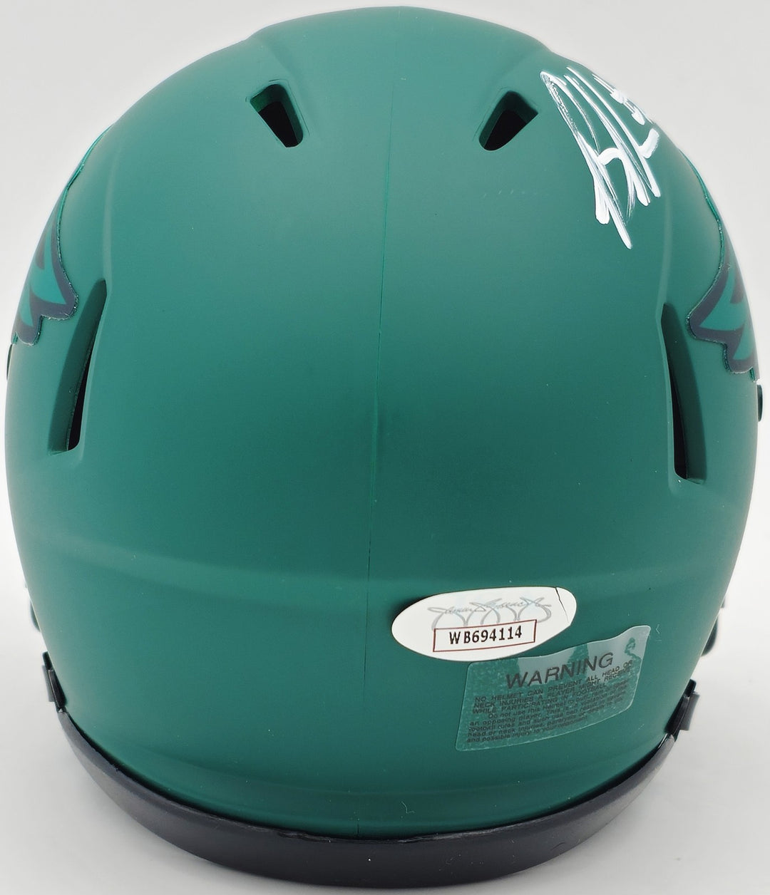 Brandon Graham Signed Philadelphia Eagles Rave Green Speed Mini Helmet JSA