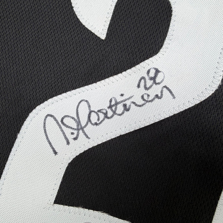 Autographed/Signed Nick Martinez Tampa Bay Black Baseball Jersey Beckett BAS COA