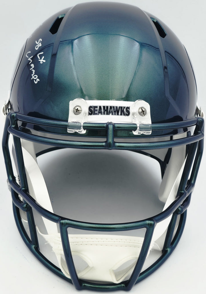 Julian Love Signed Seahawks Rivalries Full Size Speed Replica Helmet MCS Holo