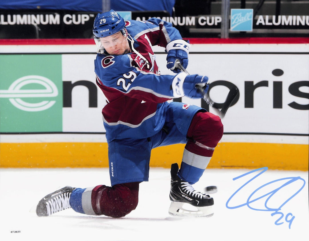 Nate MacKinnon Autographed/Signed Colorado Avalanche 8x10 Photo JSA 43467