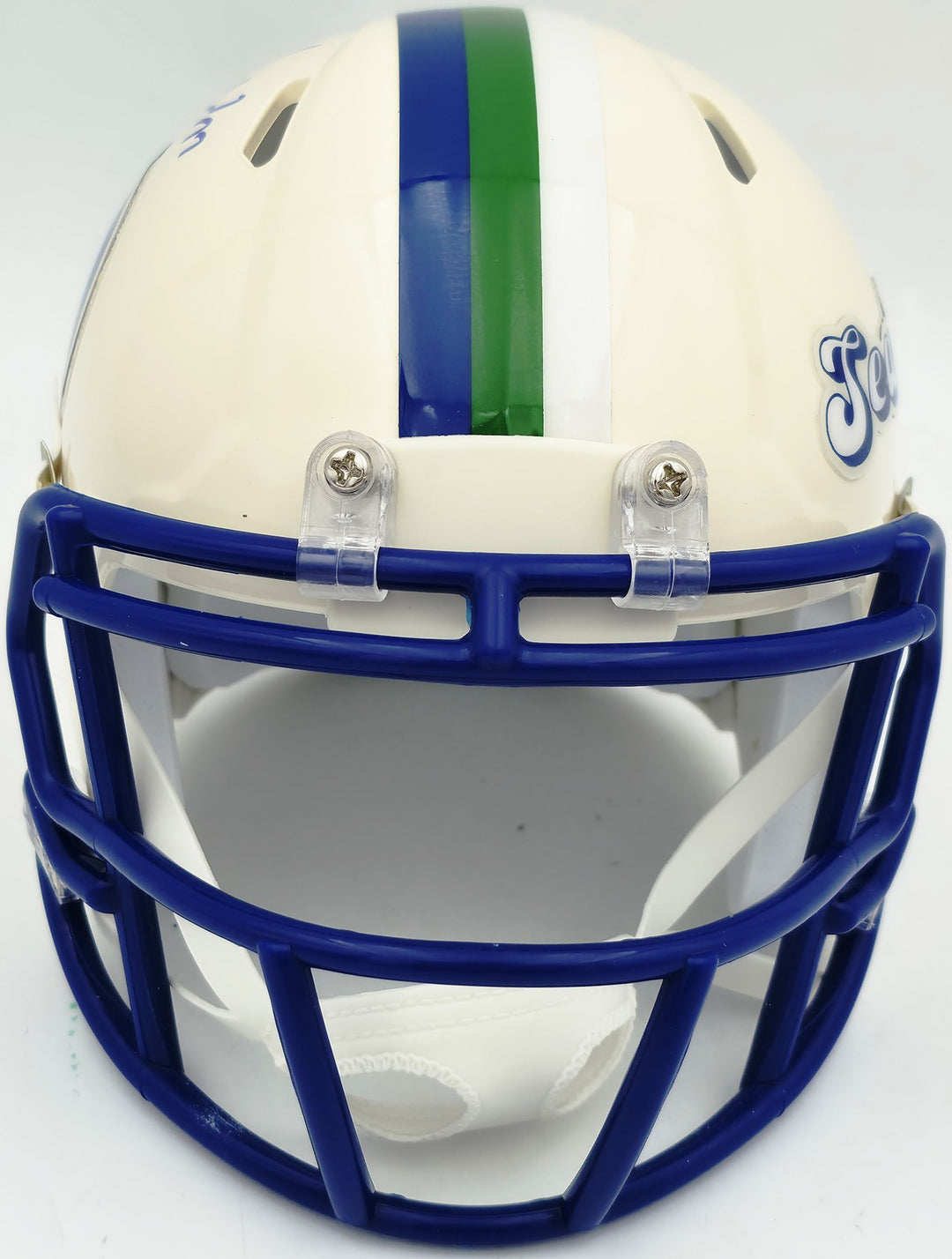 Rashid Shaheed Signed Seattle Seahawks Cream Retro Speed Mini Helmet MCS Holo