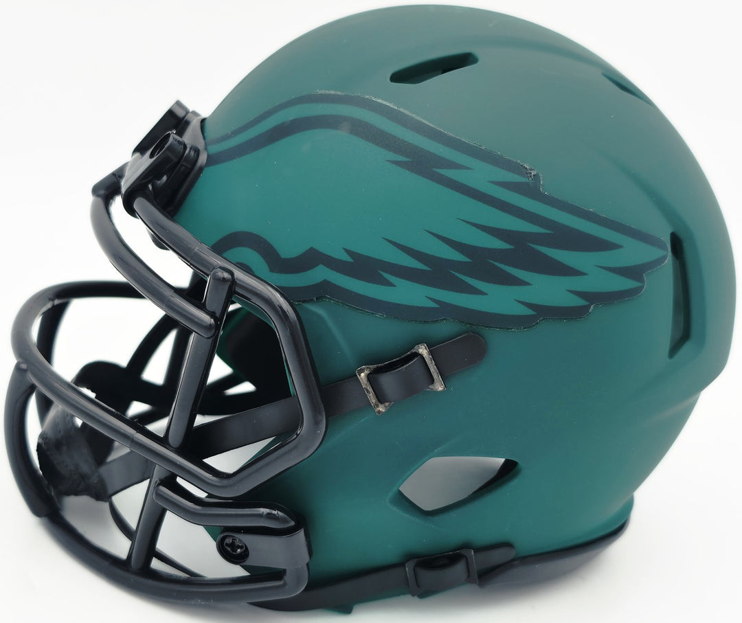 Michael Vick Signed Philadelphia Eagles Rave Green Speed Mini Helmet Beckett Wit