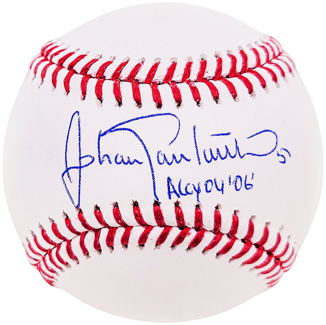 Johan Santana Signed MLB Baseball Minnesota Twins "AL CY 04, 06" Beckett Wit
