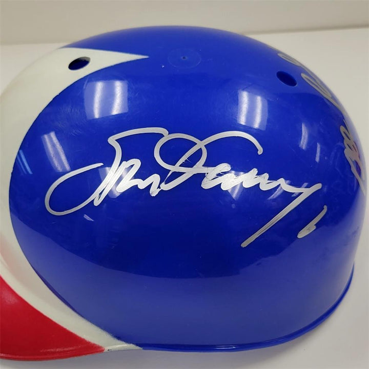 RARE 1980 Dodgers All-Star signed Helmet Garvey Russell Lopes autograph Beckett