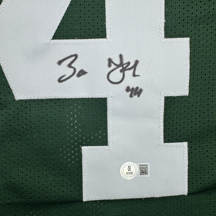 Autographed/Signed Zaire Franklin Green Bay Football Jersey Beckett BAS COA