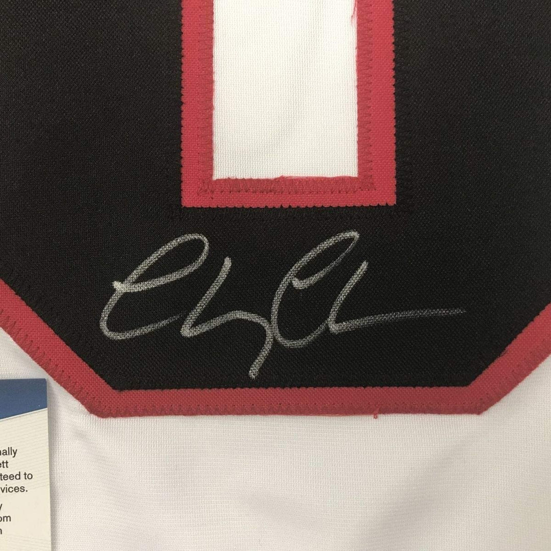 Autographed/Signed CHEVY CHASE Clark Griswold Chicago White Jersey BAS COA