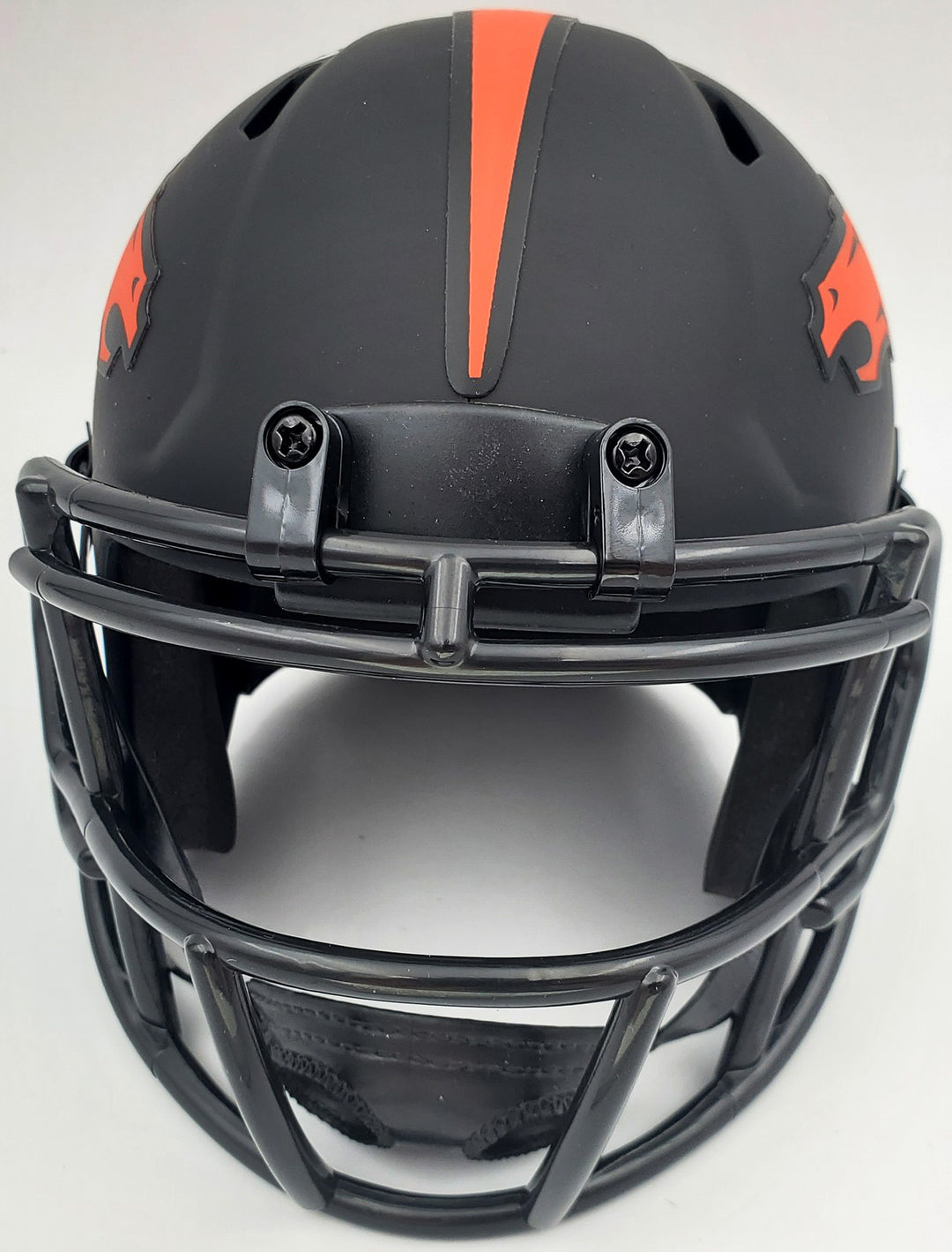 Steve Atwater Signed Eclipse Black Denver Broncos Speed Mini Helmet Beckett BAS