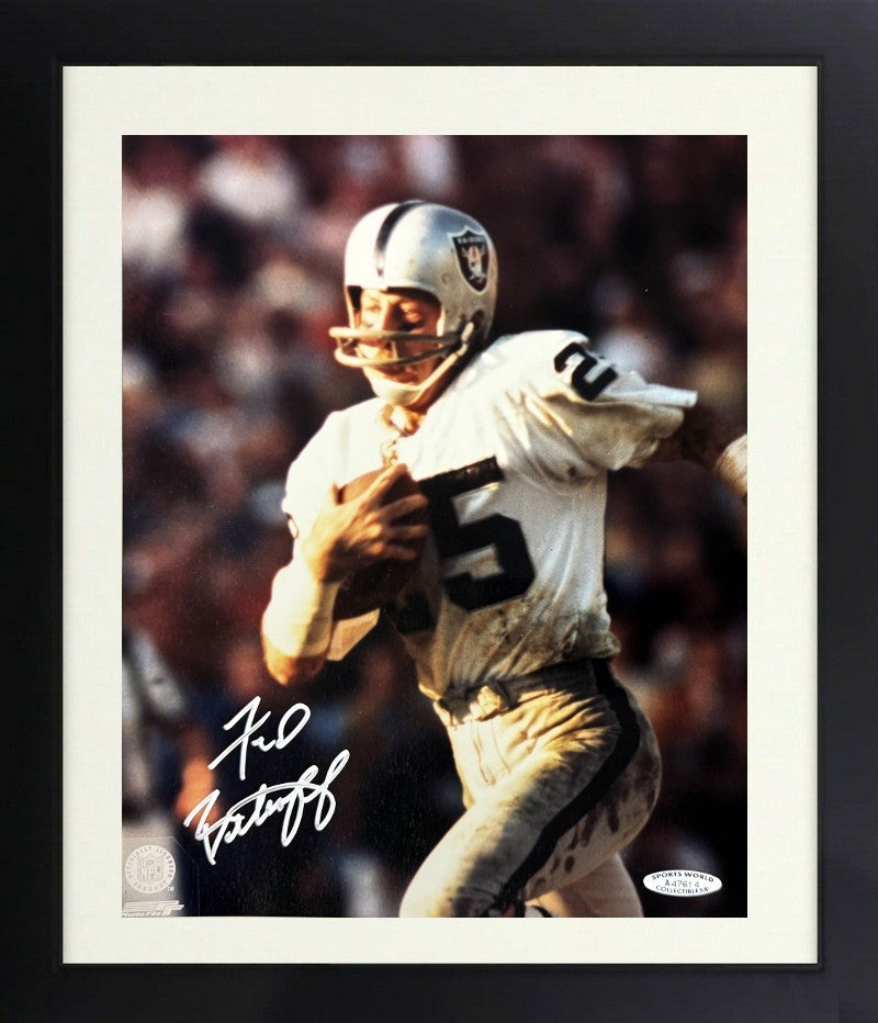 Fred Biletnikoff signed Oakland Raiders 8x10 Photo dings Framed-Sports World COA