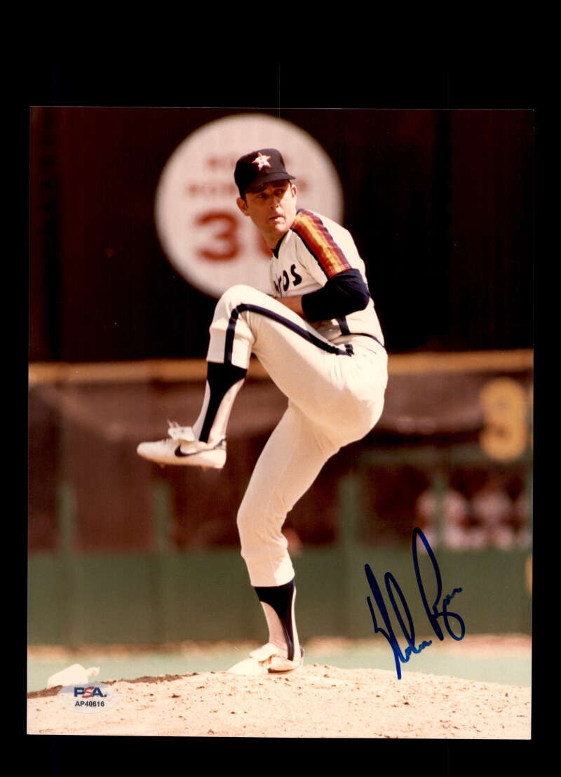 Nolan Ryan PSA DNA Signed 8x10 Photo Autograph Astros