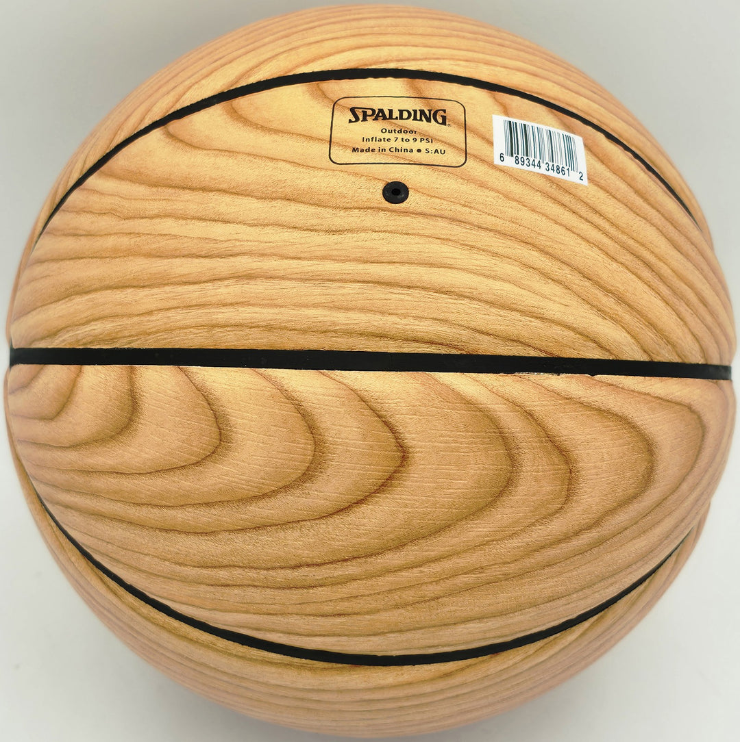 Kon Knueppel Signed Official Spalding Hornets Wood Logo Basketball Fanatics Holo