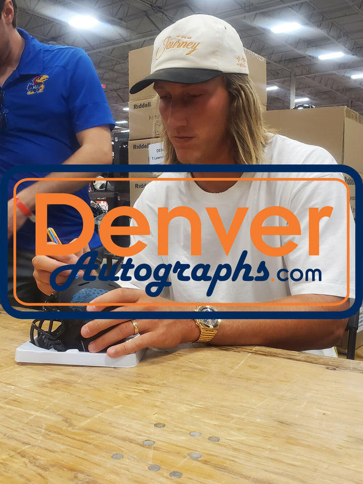 Trevor Lawrence Autographed Jacksonville Jaguars Eclipse Mini Helmet FAN 48005