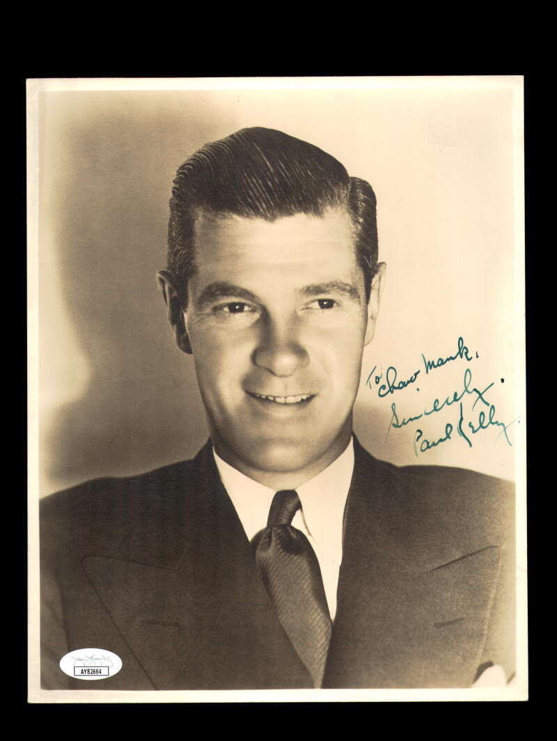 Paul Kelly JSA Coa Signed  Vintage 8x10 Photograph Autograph