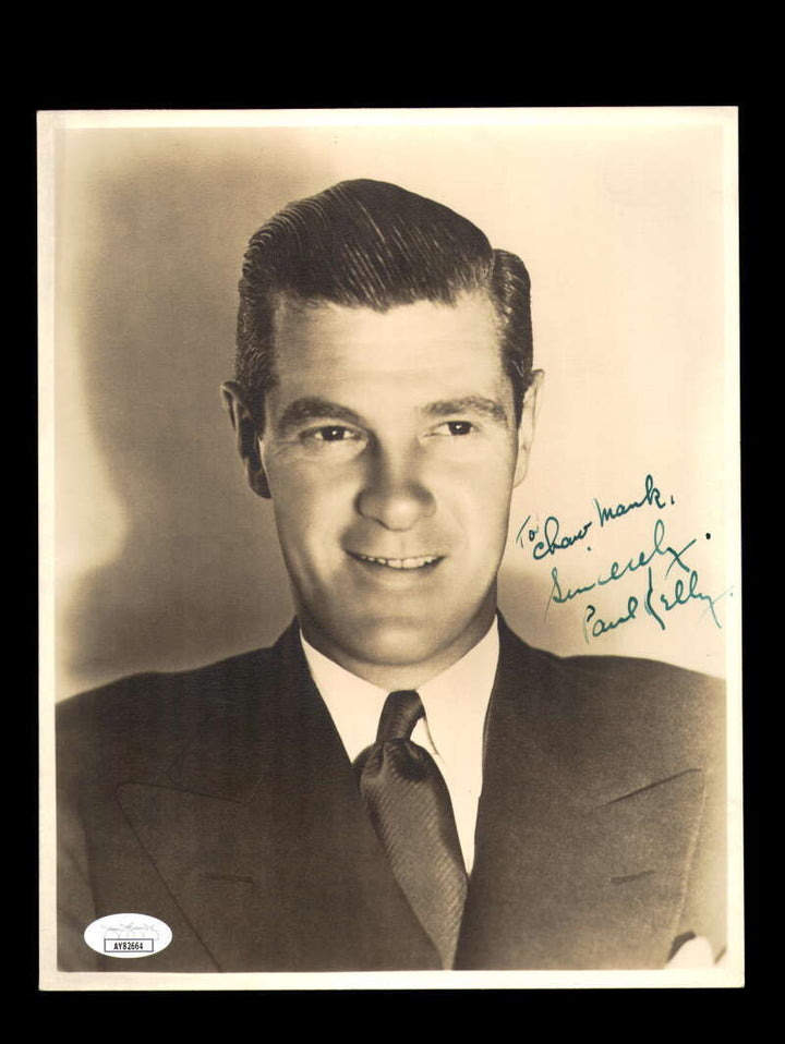 Paul Kelly JSA Coa Signed  Vintage 8x10 Photograph Autograph