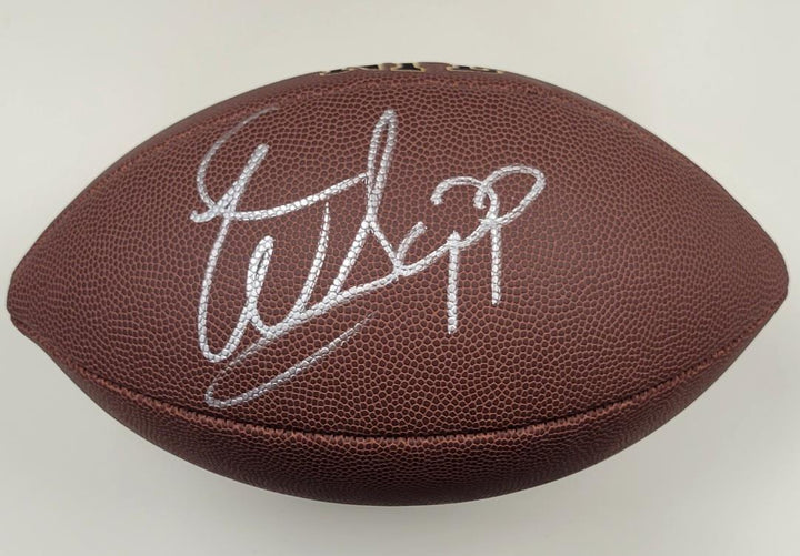 Warren Sapp signed replica NFL Football autograph Raiders Bucs HOF ~ Beckett BAS