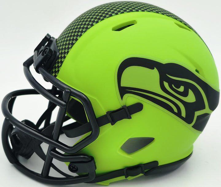 Byron Murphy II Signed Seattle Seahawks Rave Green Speed Mini Helmet MCS Holo
