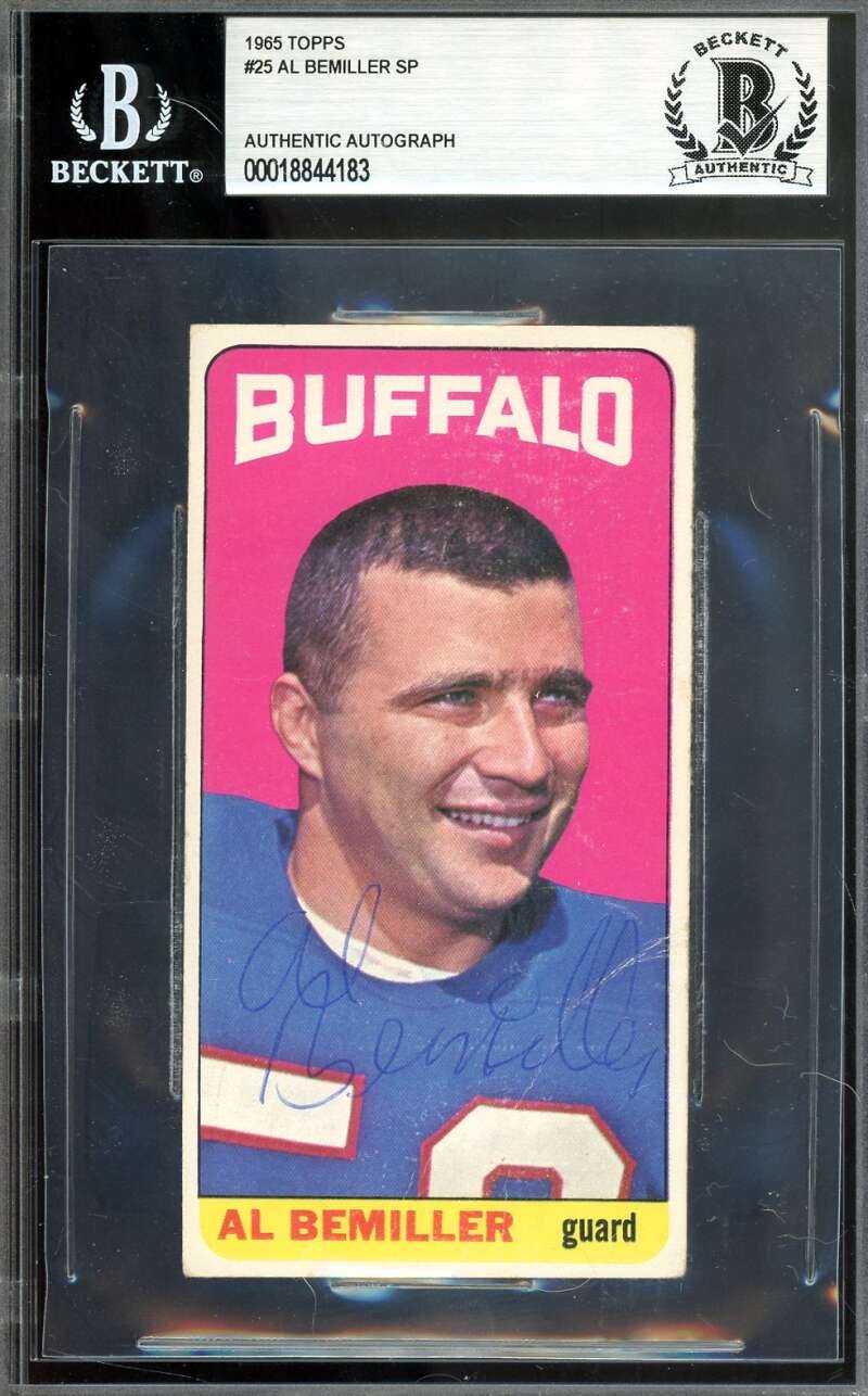 Al Bemiller Beckett BAS Signed 1965 Topps SP Autograph