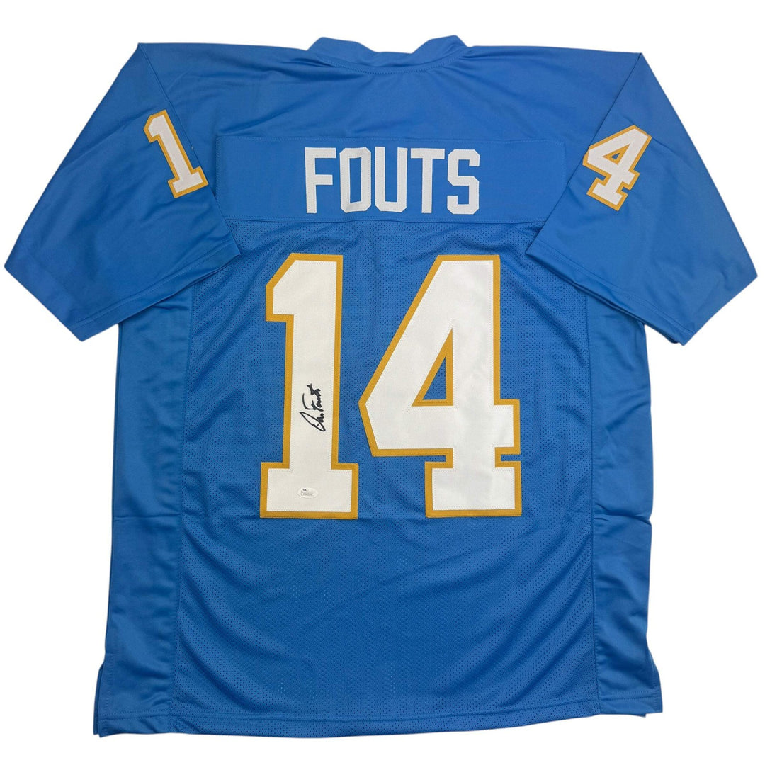 Autographed/Signed Dan Fouts San Diego Blue Football Jersey PSA/DNA COA