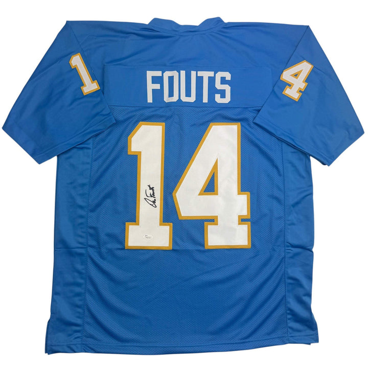 Autographed/Signed Dan Fouts San Diego Blue Football Jersey PSA/DNA COA