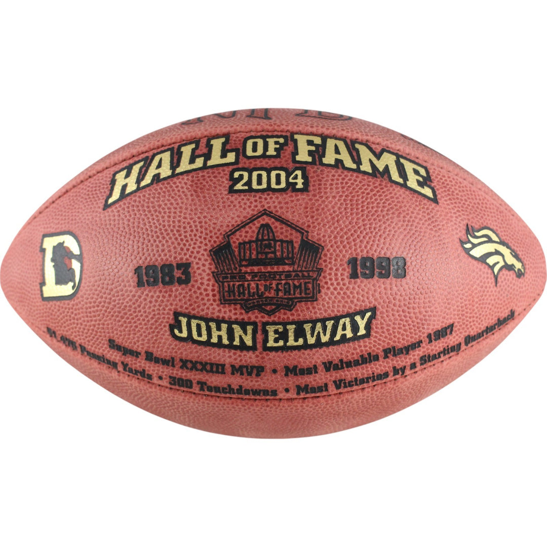 John Elway Denver Broncos Hall of Fame Unautographed Wilson Football As Is 50118