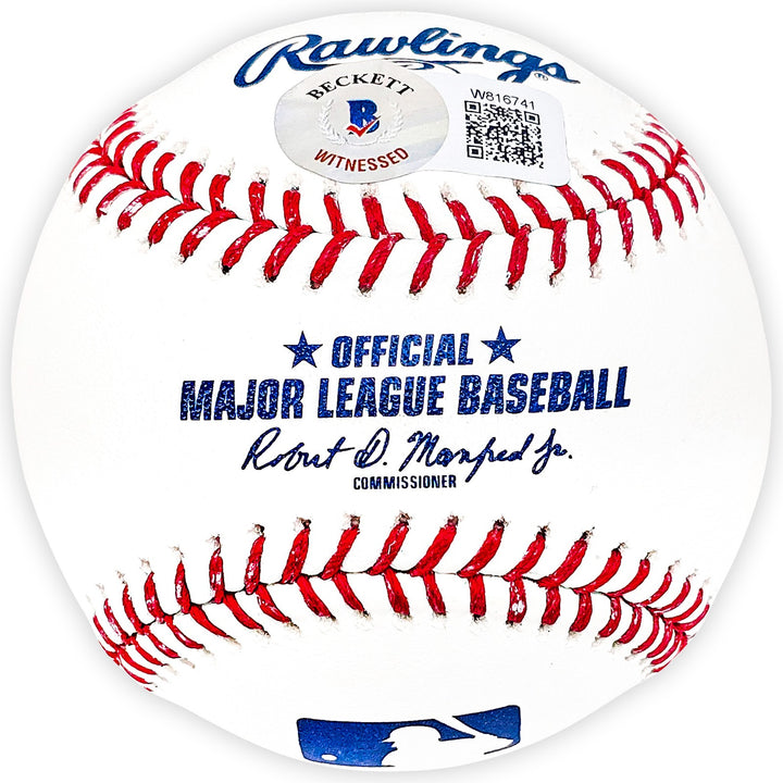 Hideki Matsui Autographed Signed MLB Baseball New York Yankees Beckett Wit