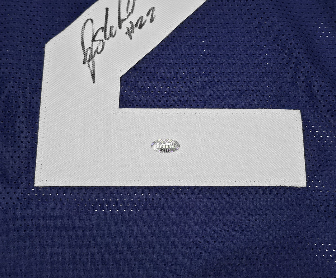 Seattle Seahawks Rashid Shaheed Autographed Blue Jersey MCS Holo