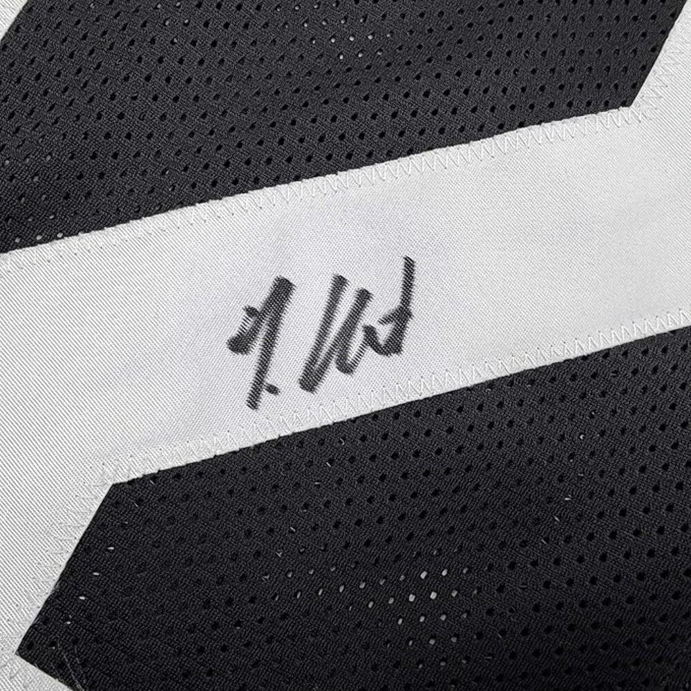 Framed Autographed/Signed Travis Hunter 35x39 Jacksonville Black Jersey BAS COA