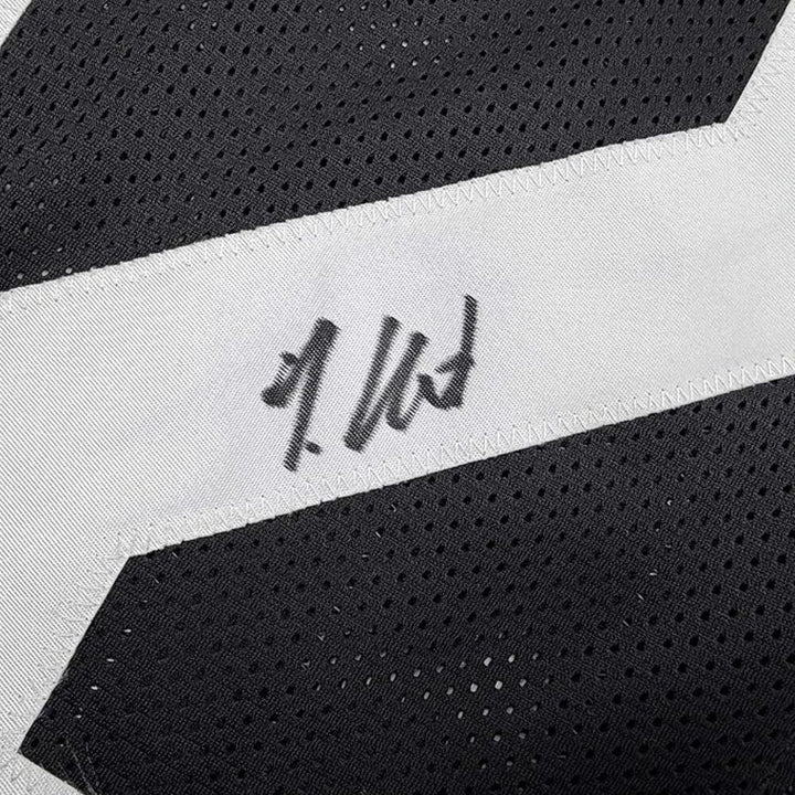 Framed Autographed/Signed Travis Hunter 35x39 Jacksonville Black Jersey BAS COA