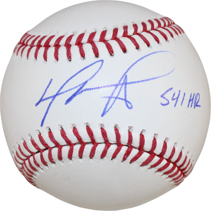 David Ortiz Autographed Boston Red Sox OML Baseball 541 HR Beckett Witness 50923