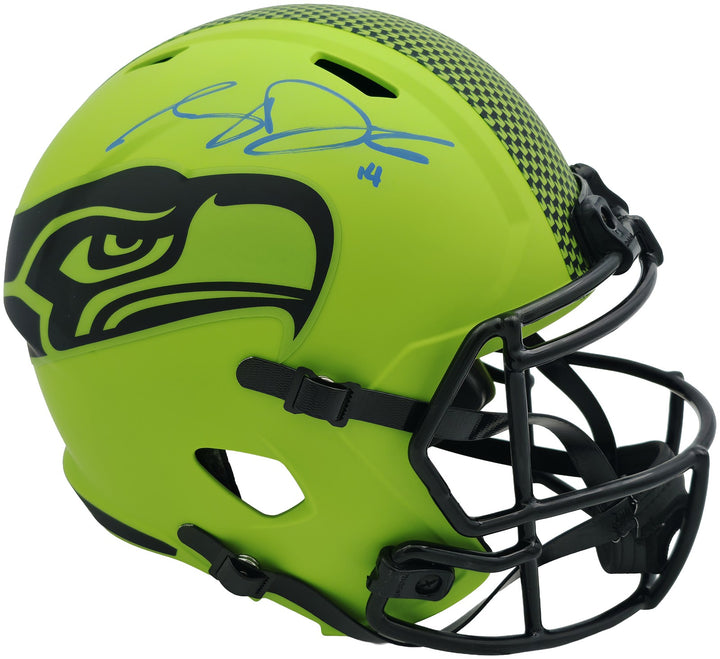 Sam Darnold Auto Seahawks Rave Green Full Size Speed Replica Helmet Beckett
