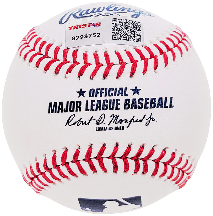 Ken Griffey Sr. Signed MLB Baseball Cincinnati Reds "75-76 WS Champs" Tristar