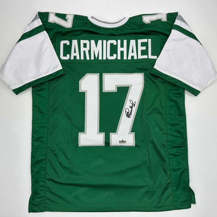 Facsimile Autographed Harold Carmichael Philadelphia Green Reprint Jersey Men XL