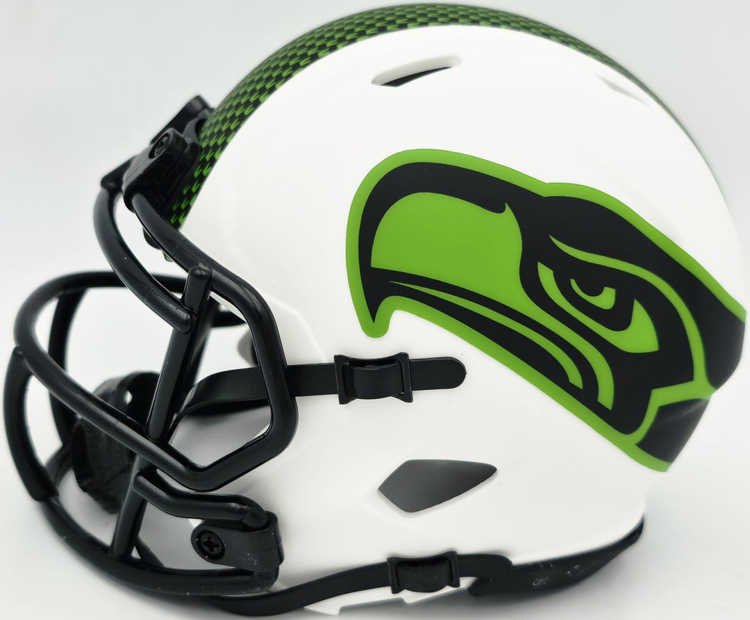 Ty Okada Signed Seahawks Lunar Eclipse Mini Helmet MCS Holo Marks