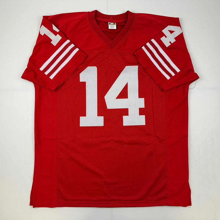 Facsimile Autographed Y.A. YA Tittle San Francisco Red Reprint Jersey Men's XL