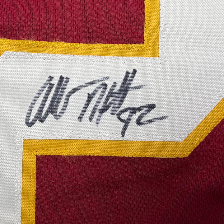 Autographed/Signed Albert Haynesworth Washington Maroon Football Jersey JSA COA