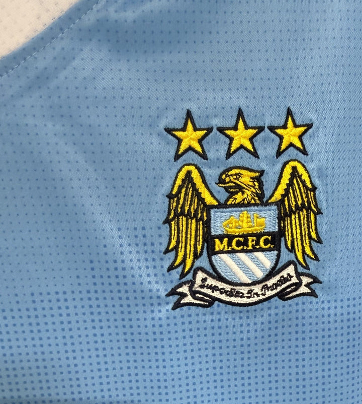 Sergio Aguero Signed Umbro Authentic Soccer Jersey Manchester City Auto BAS COA