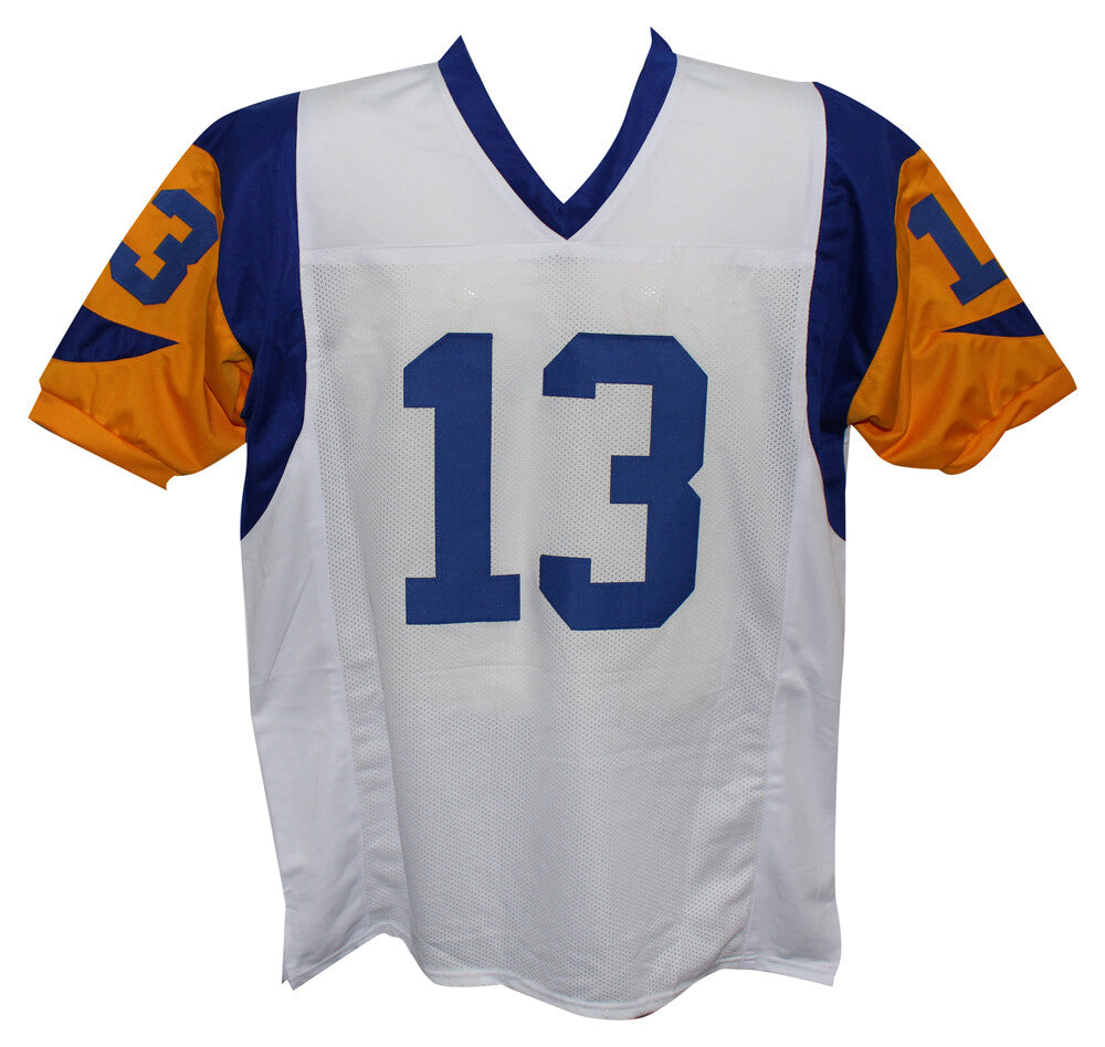 Kurt Warner Autographed/Signed Pro Style White XL Jersey SB MVP Beckett 35839