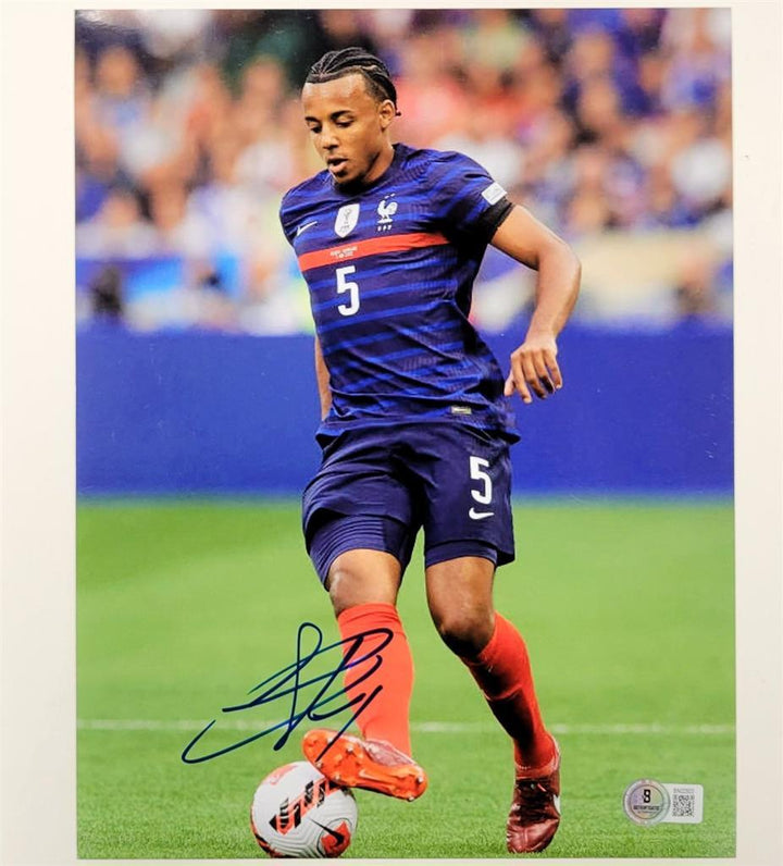 Jules Kounde signed France 8.5x11 photo #2 Barcelona autograph (B) ~ Beckett BAS