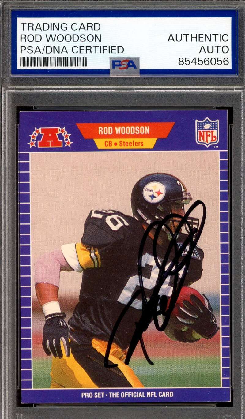 Rod Woodson PSA DNA Signed 1989 Pro Set Rookie Autograph