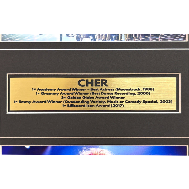 Cher Autographed 8x10 Photo JSA Framed Music Singer Signed