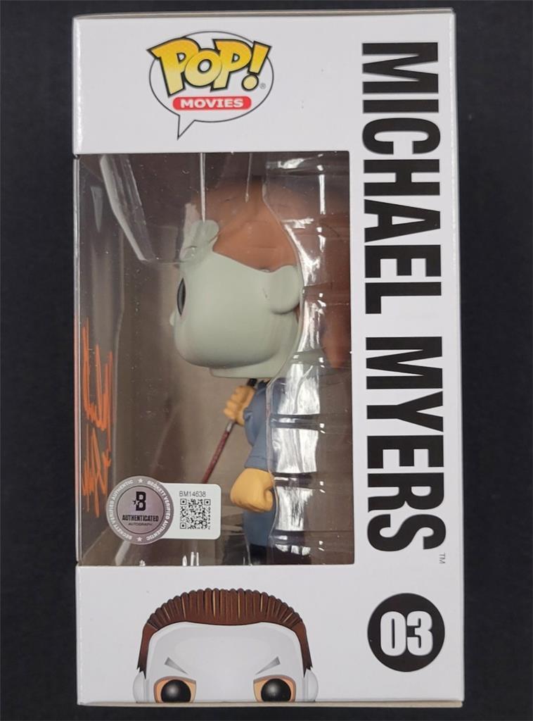 Nick Castle signed Michael Myers "The Shape" Halloween Funko Pop Beckett BAS