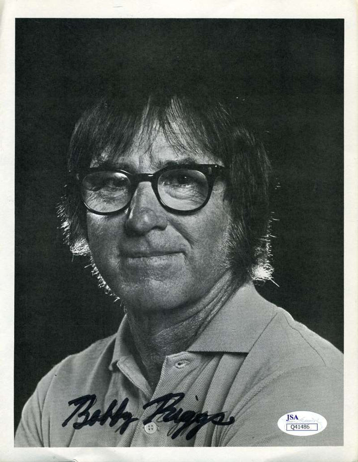 Bobby Riggs Jsa Coa Signed 8x10 Photo Authentic Autograph