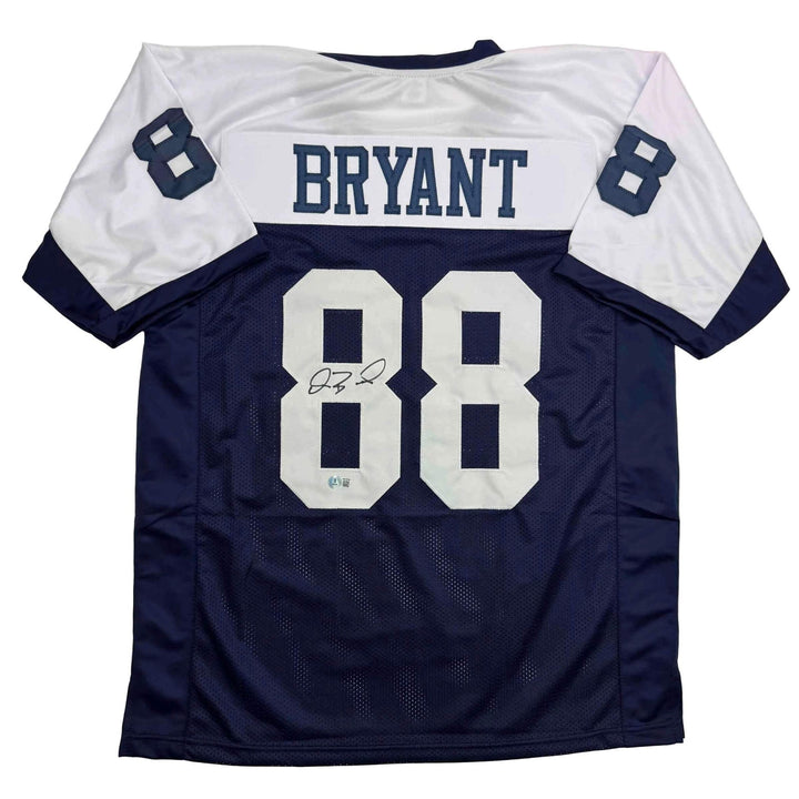 Autographed/Signed Dez Bryant Dallas Thanksgiving Day Jersey Beckett BAS COA