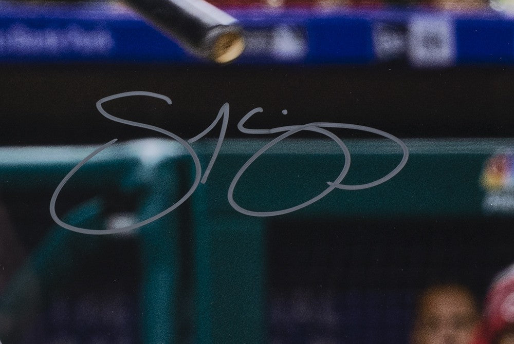 Scott Kingery Signed Framed 16x20 Philadelphia Phillies Photo MLB Fanatics