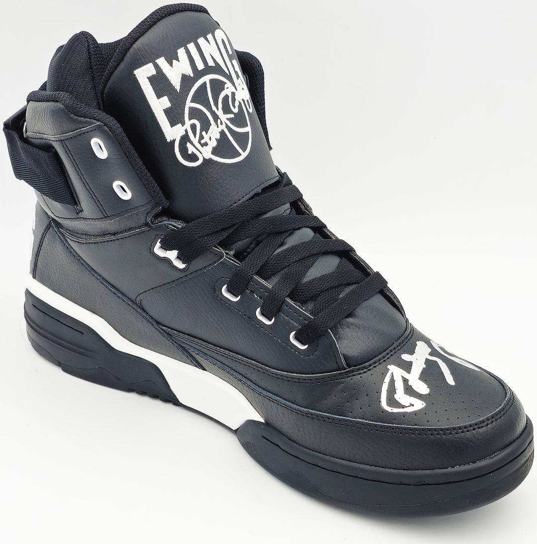 Patrick Ewing Auto Black Athletics 33 HI Shoe Knicks Size 13 W/ Box BAS