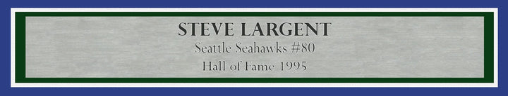 Steve Largent Signed Framed 8x10 Photo Seattle Seahawks "HOF 95" MCS Holo