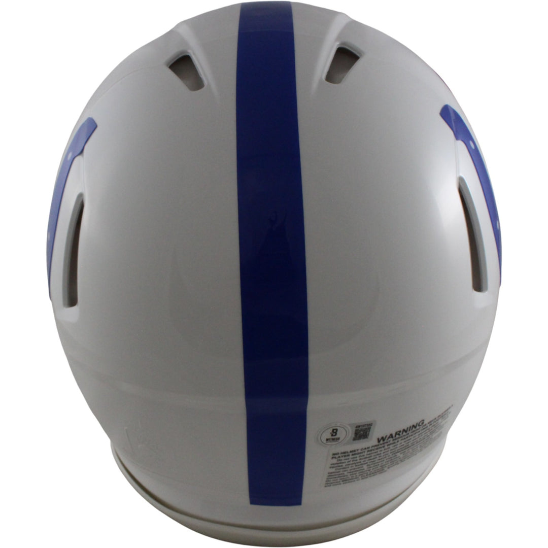 Edgerrin James Autographed Indianapolis Colts Authentic TB Helmet Beckett 54254