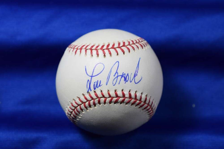 Lou Brock PSA DNA Autographed Major League OML Signed Baseball Cardinals