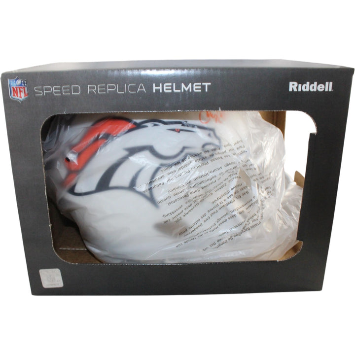 Ed McCaffrey Rod Smith Signed Denver Broncos F/S Alt 24 Helmet Beckett 56367