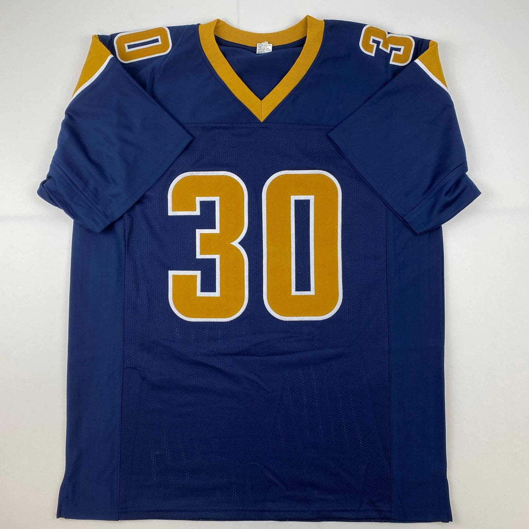 Facsimile Autographed Todd Gurley II Los Angeles Blue Reprint Jersey Men's XL